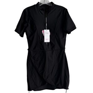 FYMN SI Swim Dress UPF 50+ Beach Cover Up Sun Protect in Black Size Large NWT